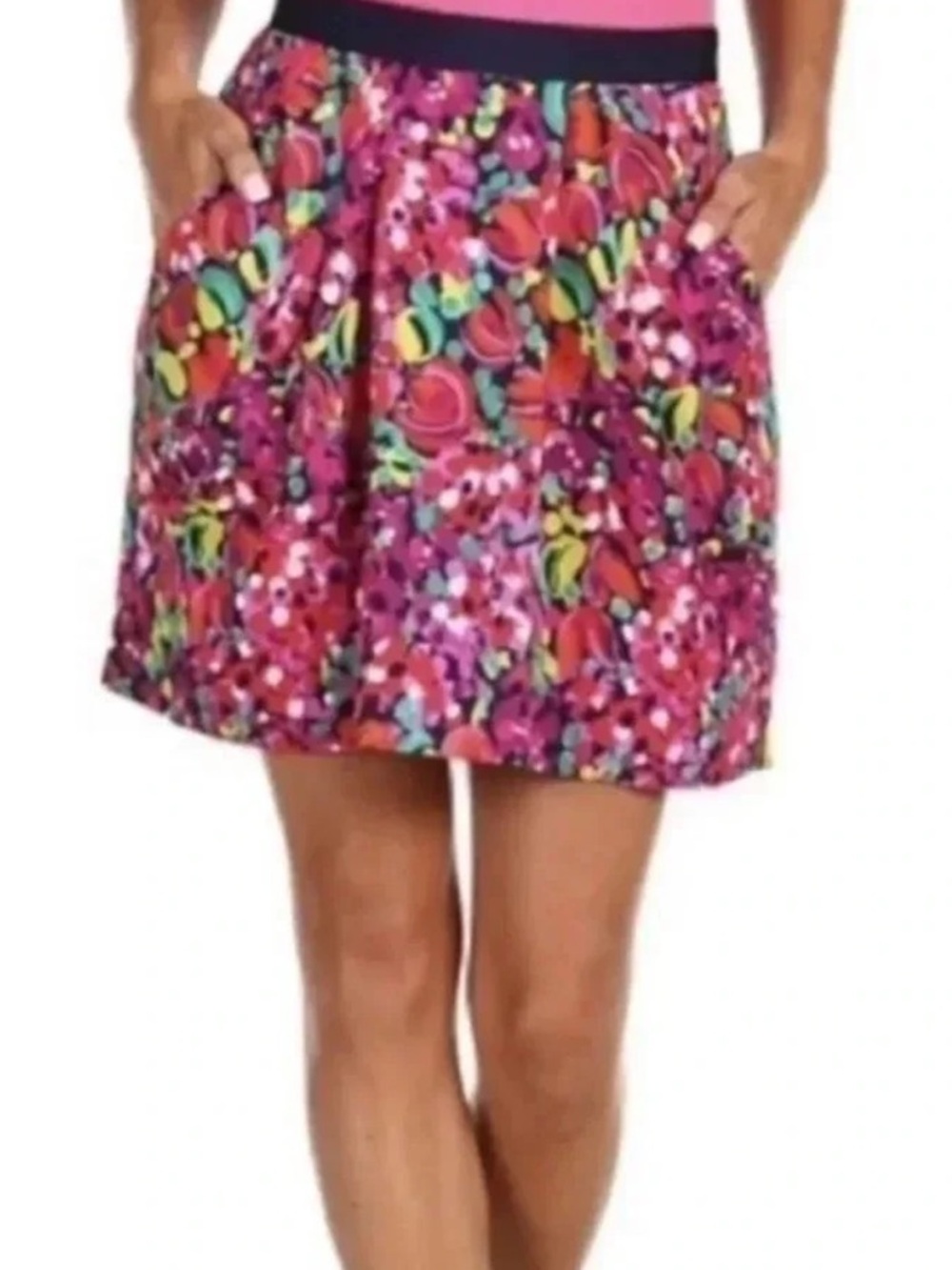 Lilly Pulitzer | Clover In Wild Confetti Red Pink Floral Skirt Size 2 XS